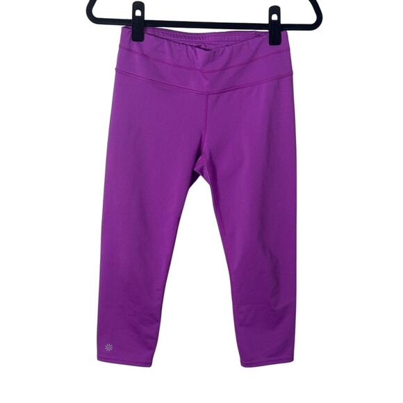 Athleta Sonar Capri Compression Leggings Purple Size S - Picture 3 of 9